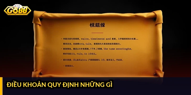 Điều khoản quy định những gì